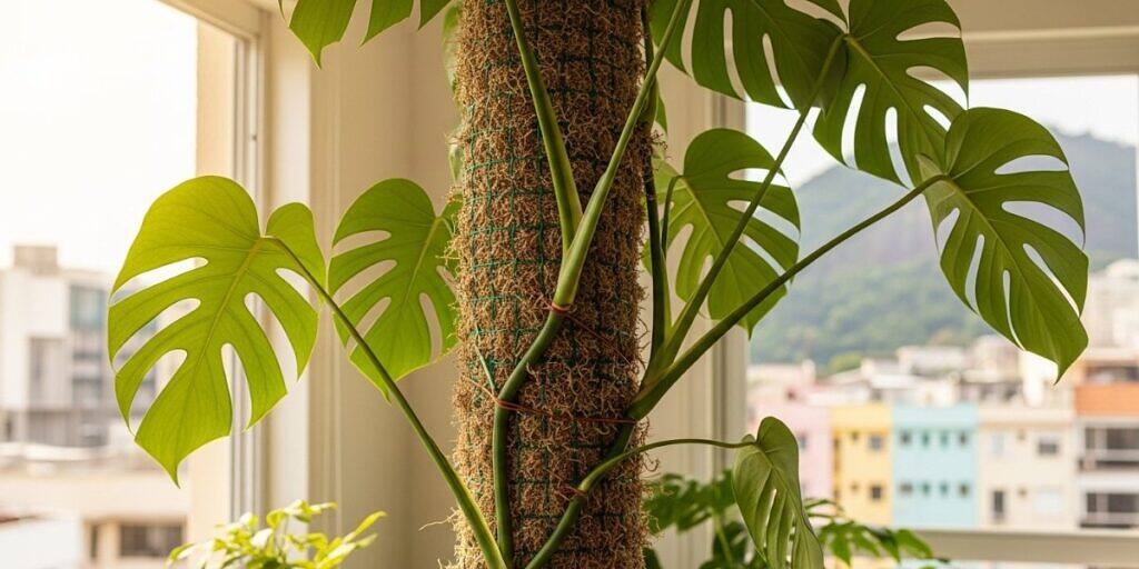 Tutor de musgo: cómo hacerlo y usarlo en plantas trepadoras y de follaje