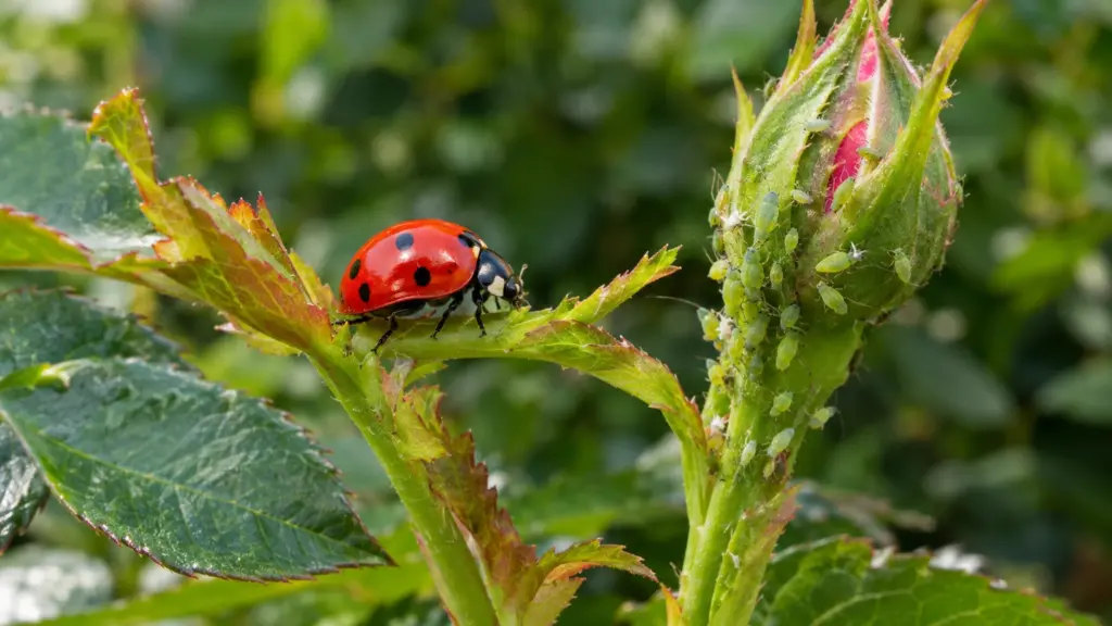 Mariquita en el jardín: la aliada que controla plagas de forma natural
